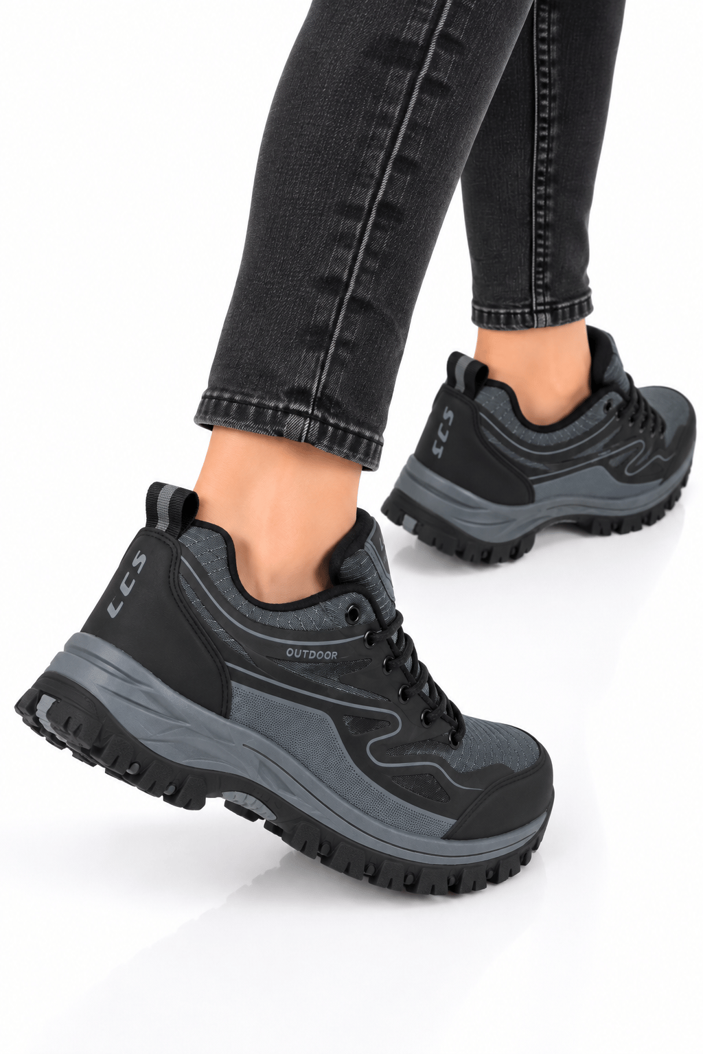 Erkek  Kaydırmaz Taban Trekking & Outdoor Ayakkabı FÜME