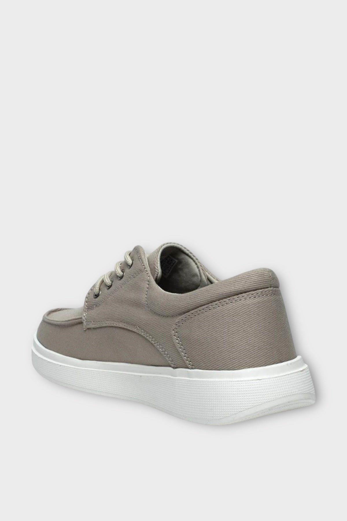 Erkek Keten Gabardin Kumaş Sneaker Ayakkabı BEJ