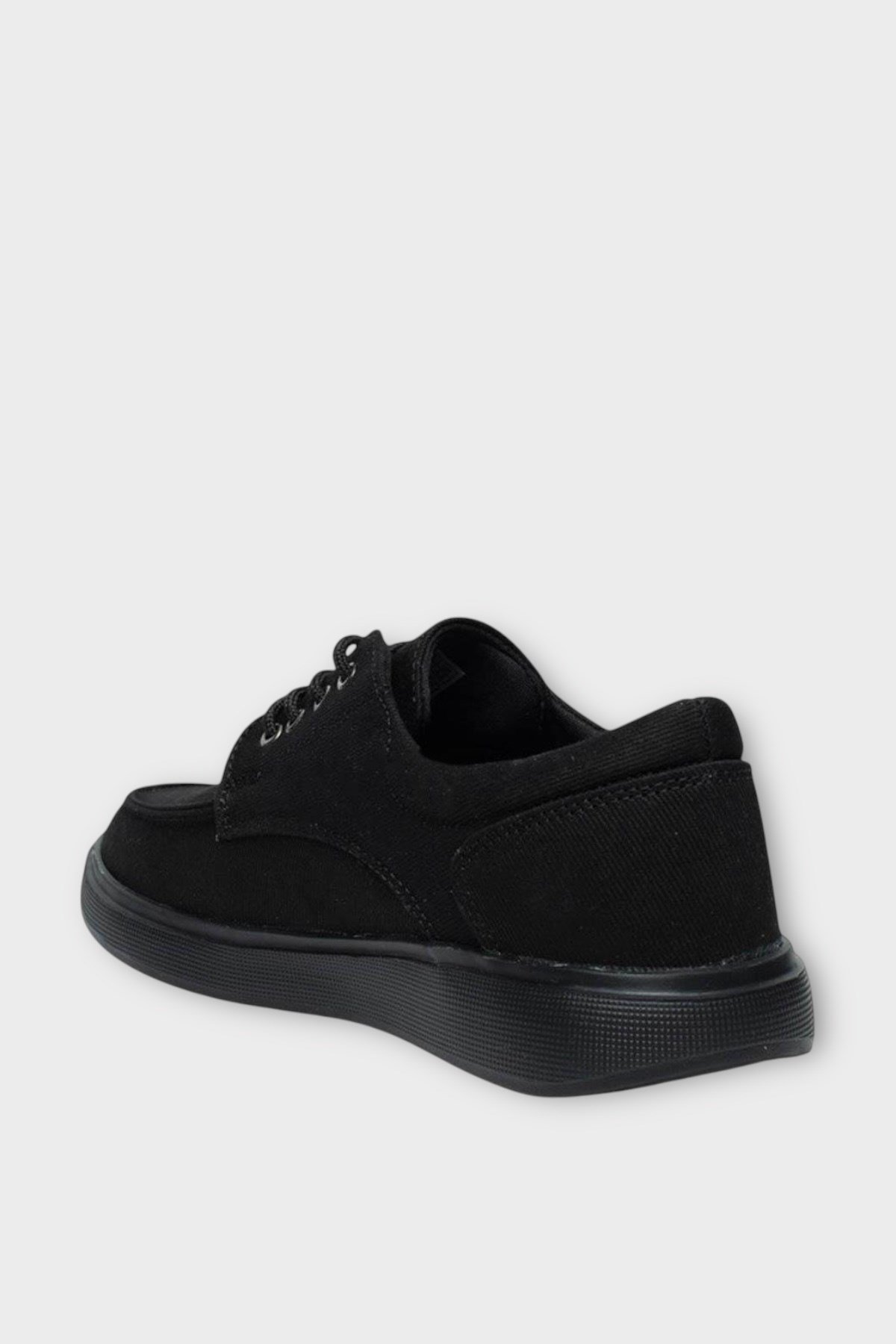 Erkek Keten Gabardin Kumaş Sneaker Ayakkabı SİYAH