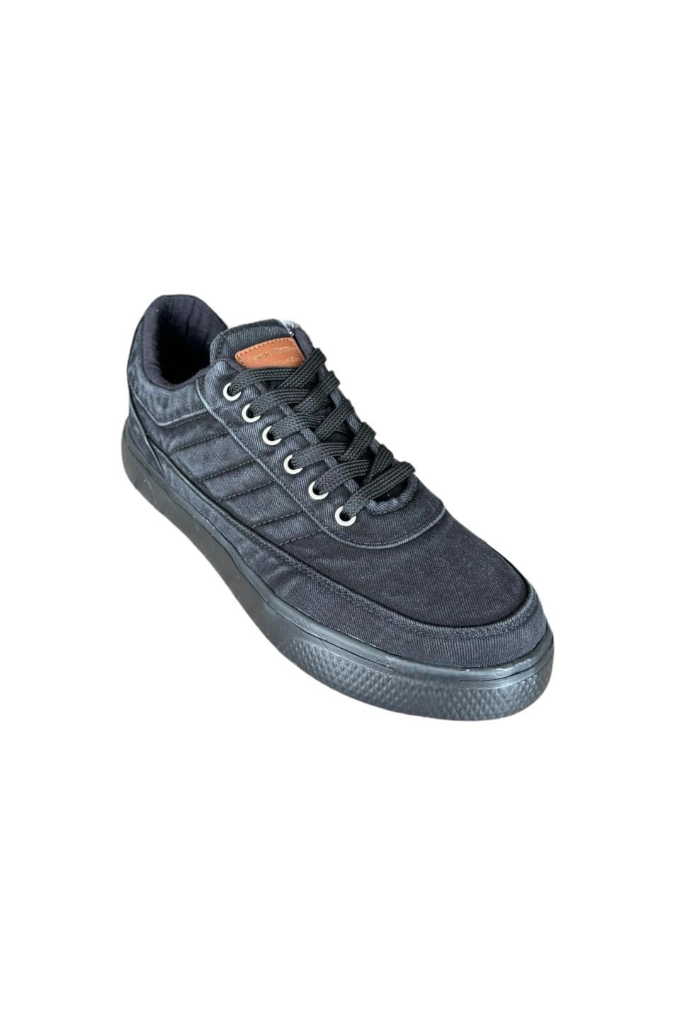 Erkek Keten Sneaker Ayakkabı SİYAH