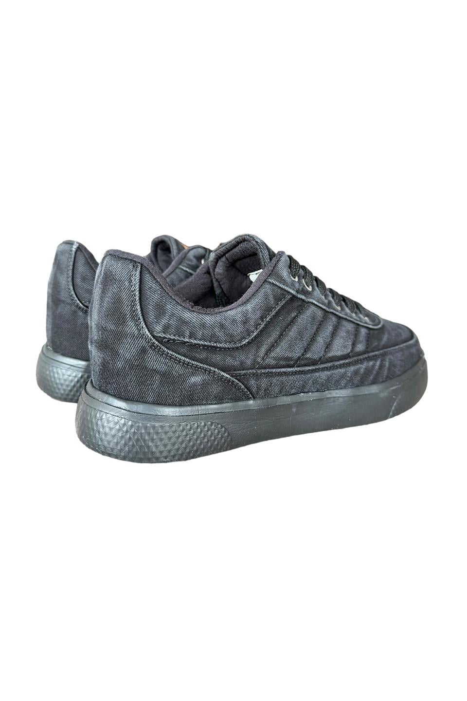 Erkek Keten Sneaker Ayakkabı SİYAH