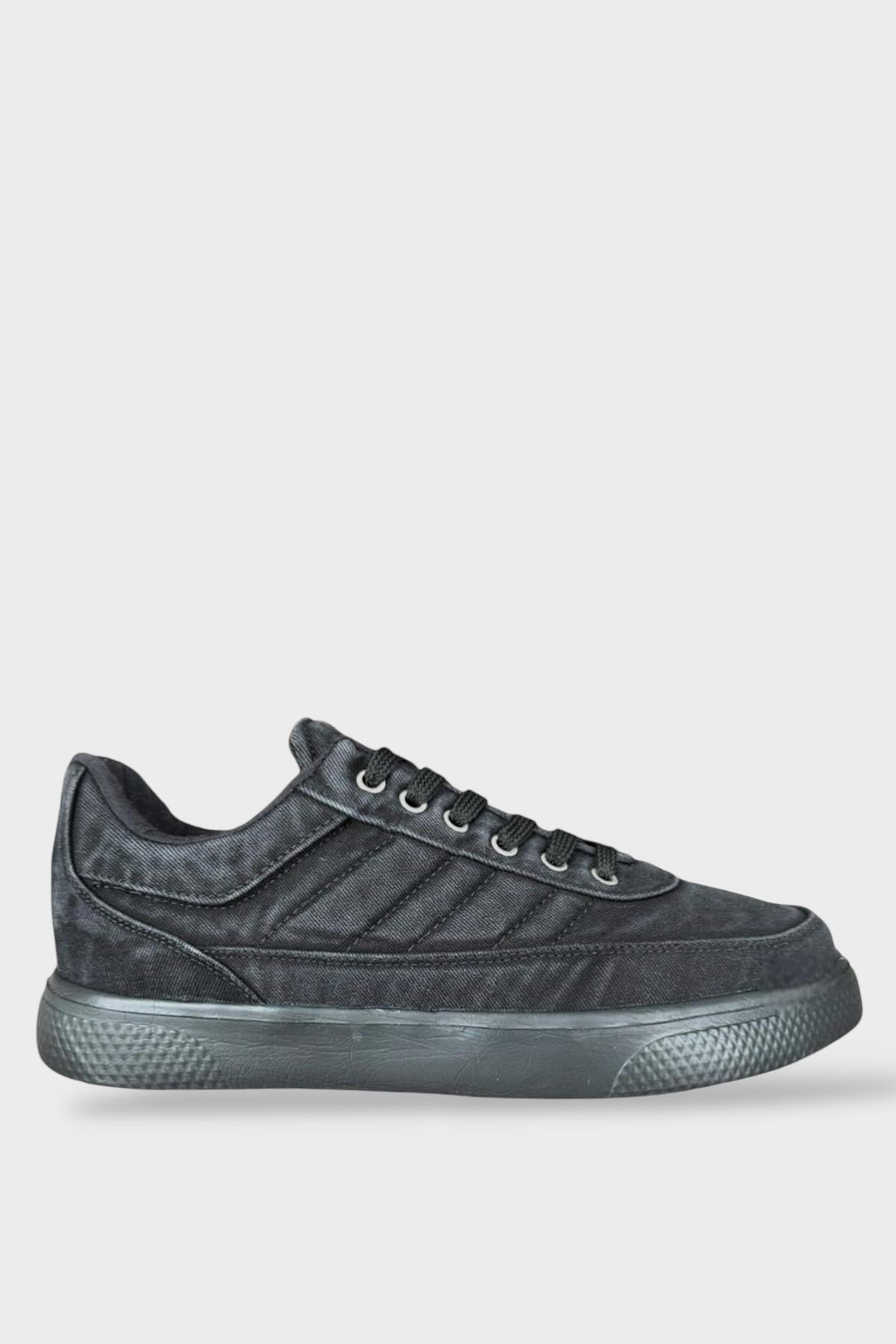 Erkek Keten Sneaker Ayakkabı SİYAH