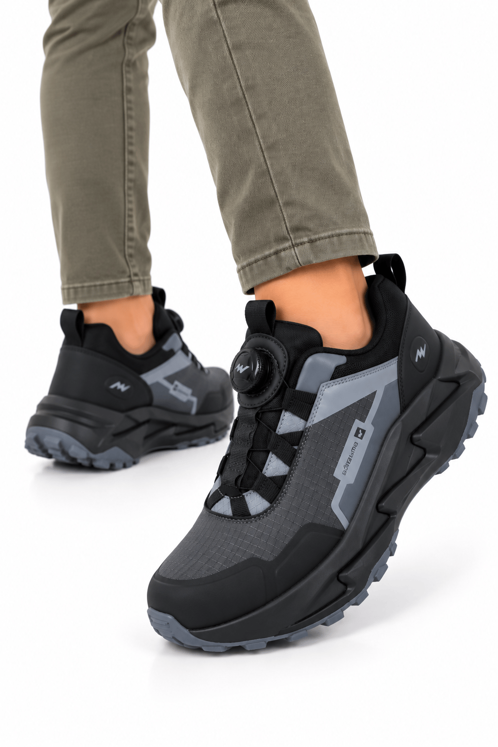 Erkek Mekanizma Bağcıklı Comfort Trekking & Outdoor Ayakkabı FÜME