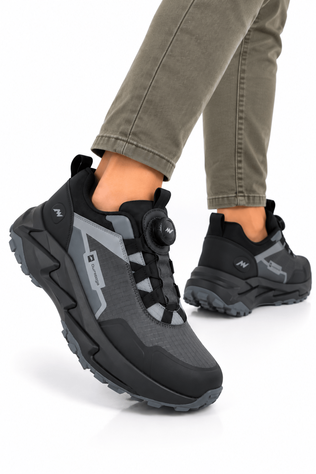 Erkek Mekanizma Bağcıklı Comfort Trekking & Outdoor Ayakkabı FÜME