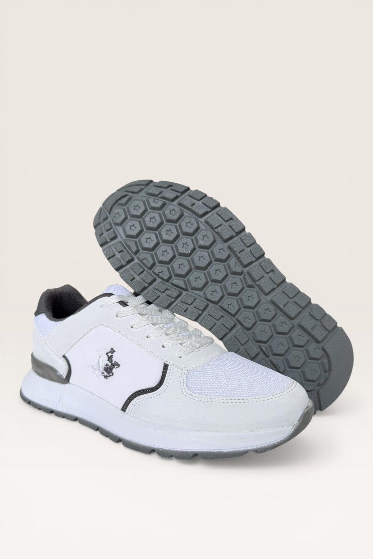 Erkek Ortopedik Airfile Yürüyüş Sneaker Spor Ayakkabı BEYAZ
