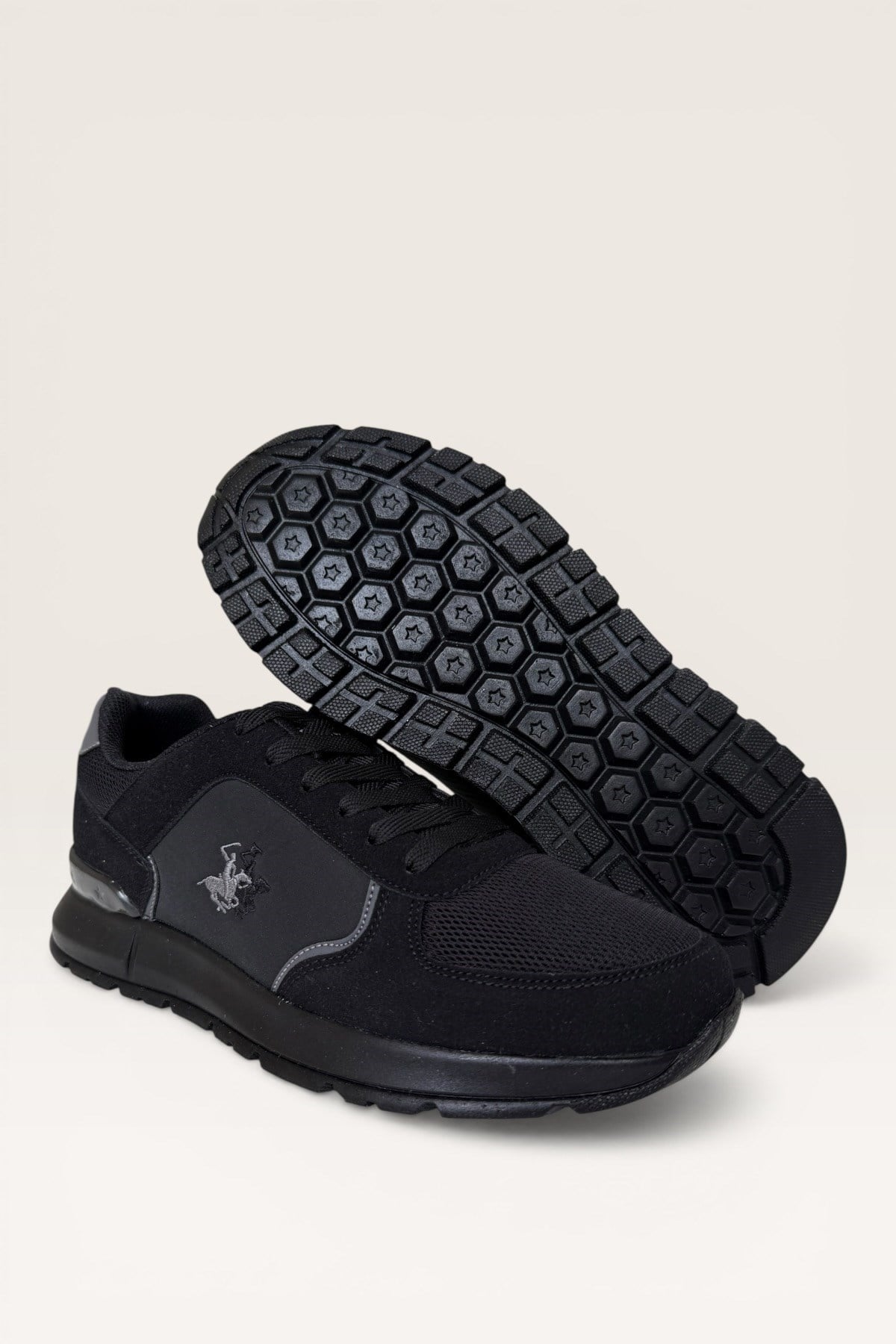 Erkek Ortopedik Airfile Yürüyüş Sneaker Spor Ayakkabı SİYAH