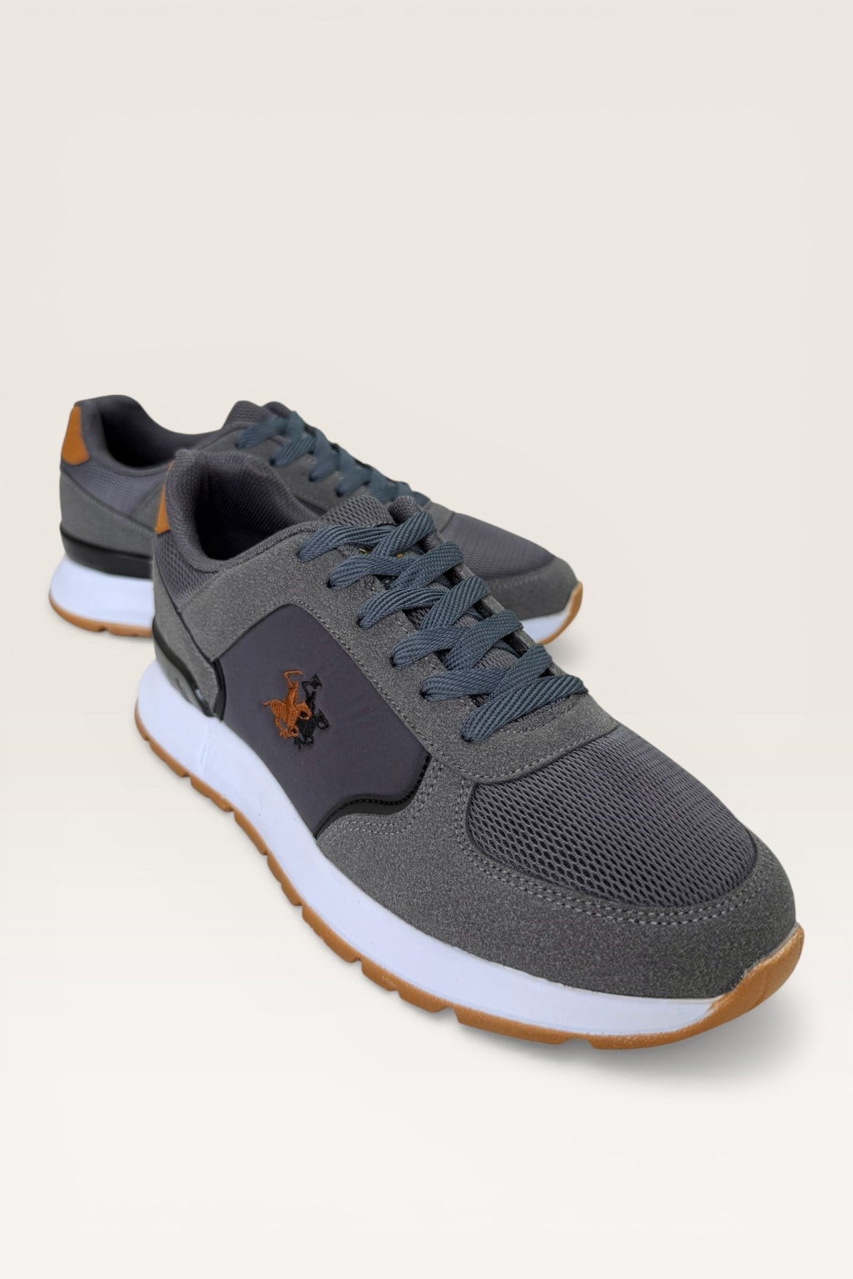 Erkek Ortopedik Airfile Yürüyüş Sneaker Spor Ayakkabı FÜME