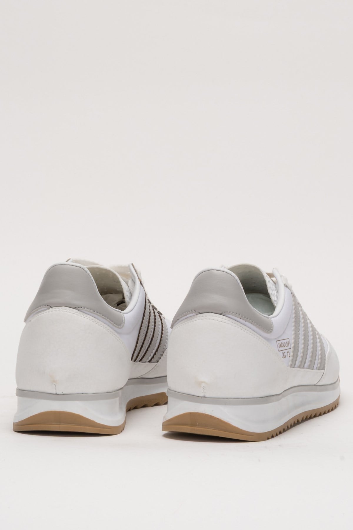 Erkek Rahat Taban Yumuşak Hafif Sneaker Spor Ayakkabı  BEYAZ - BUZ