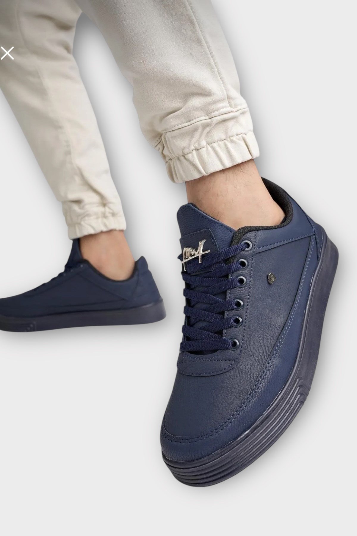Erkek Şık Yumuşak Spor Sneaker Ayakkabı LACİVERT