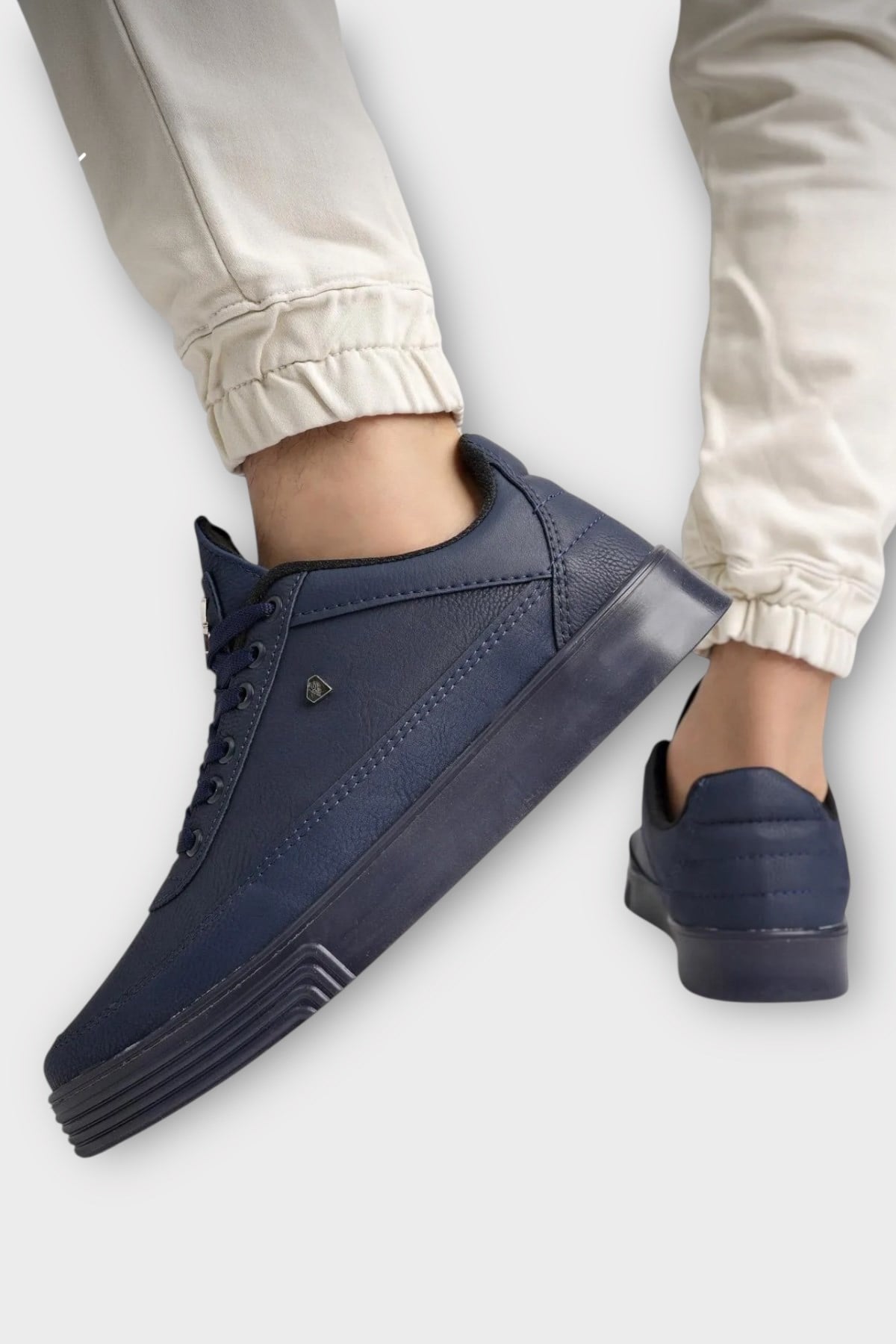 Erkek Şık Yumuşak Spor Sneaker Ayakkabı LACİVERT