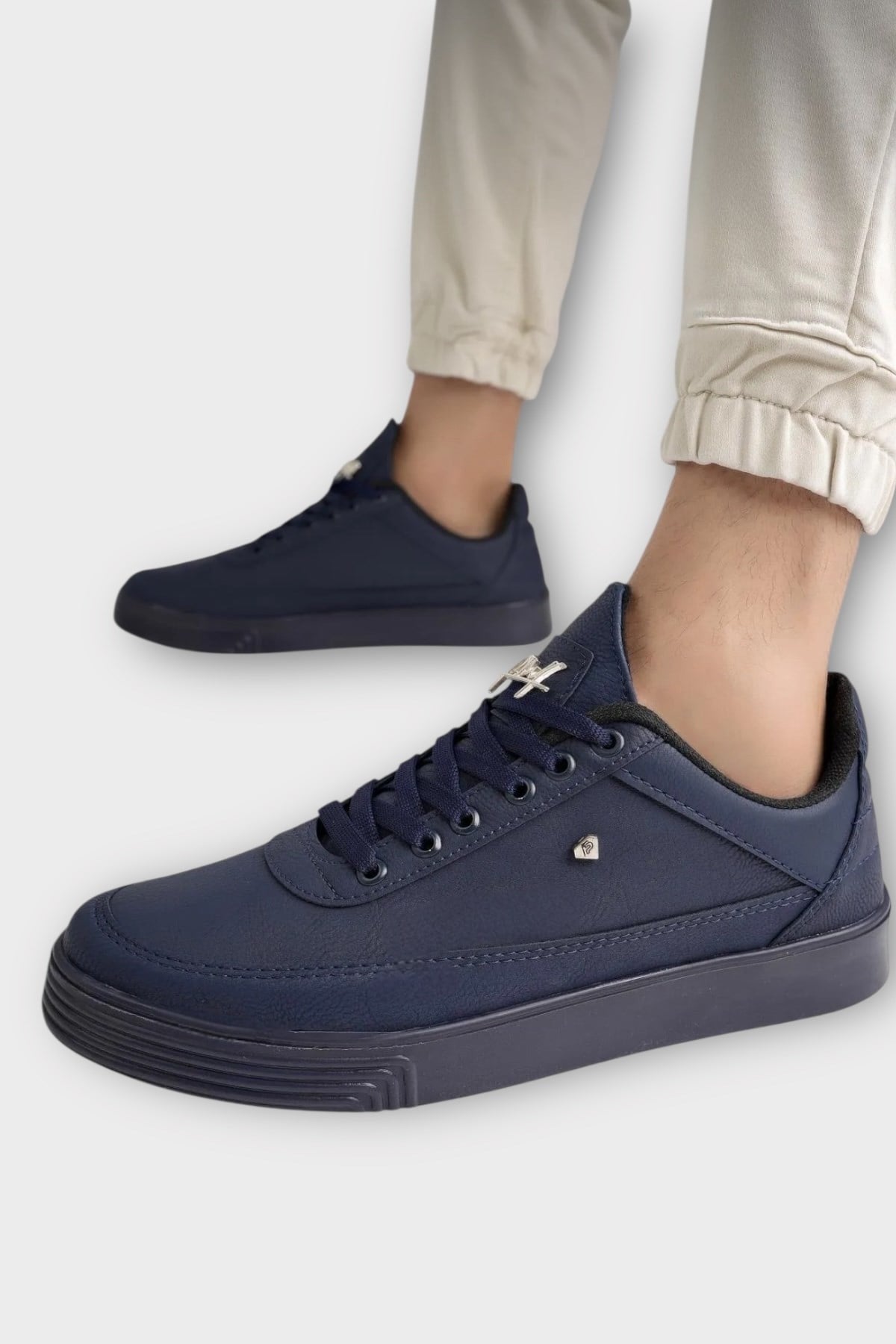 Erkek Şık Yumuşak Spor Sneaker Ayakkabı LACİVERT