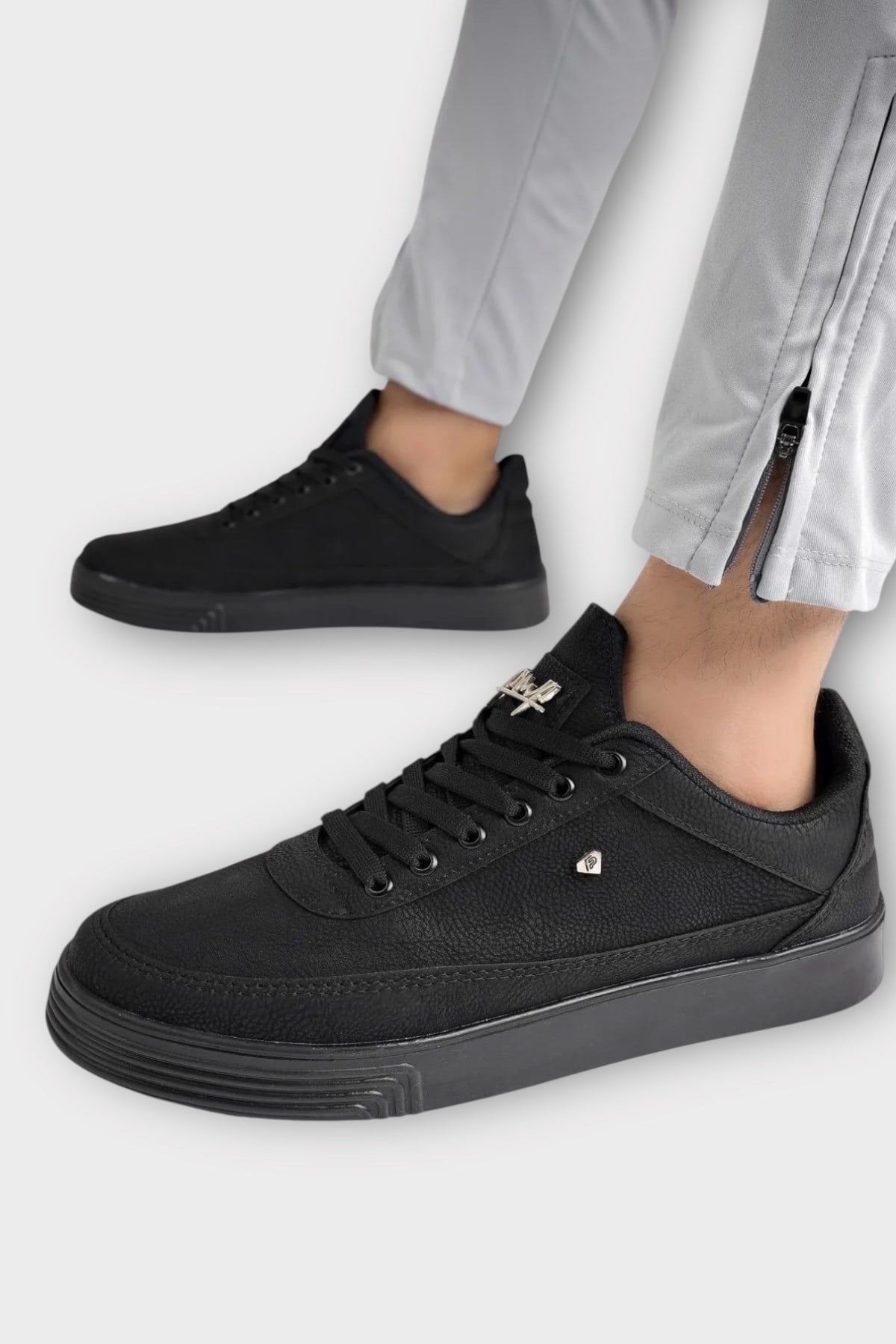 Erkek Şık Yumuşak Spor Sneaker Ayakkabı SİYAH