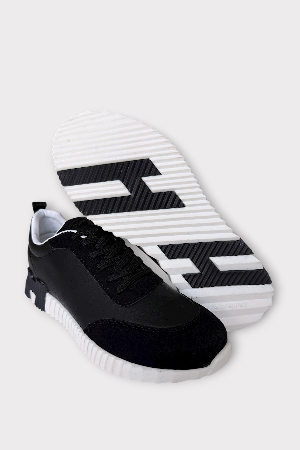 Erkek Sneaker Ayakkabı SİYAH - BEYAZ