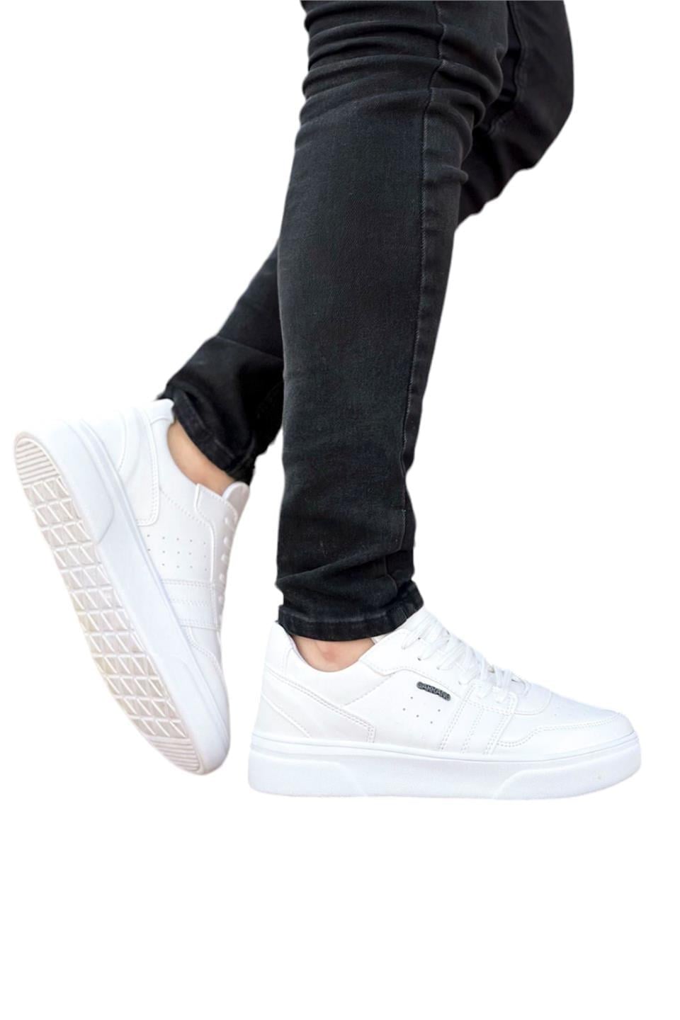 Erkek Spor Sneaker Ayakkabı SİYAH - BEYAZ