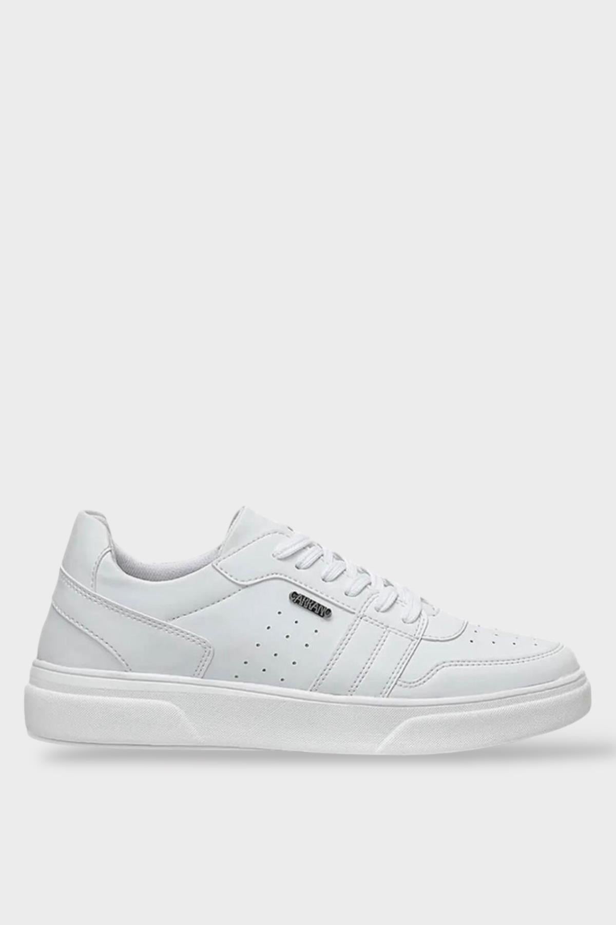 Erkek Spor Sneaker Ayakkabı SİYAH - BEYAZ