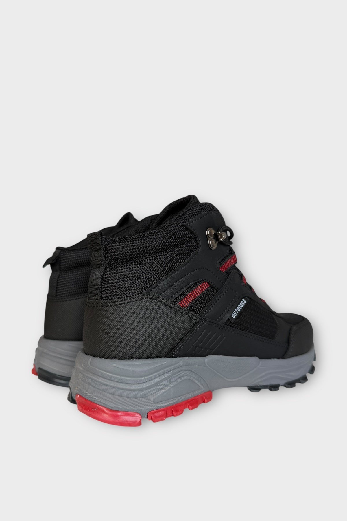 Erkek Su İtici Soğuk Geçirmez Outdoor Trekking Bot SİYAH - KIRMIZI