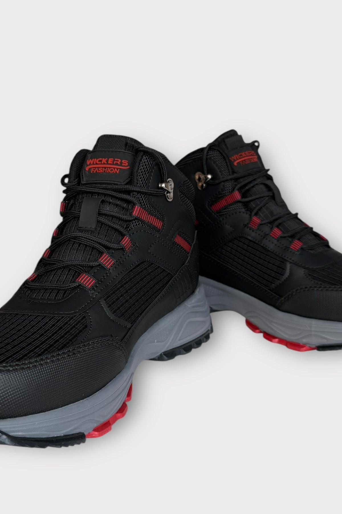 Erkek Su İtici Soğuk Geçirmez Outdoor Trekking Bot SİYAH - KIRMIZI