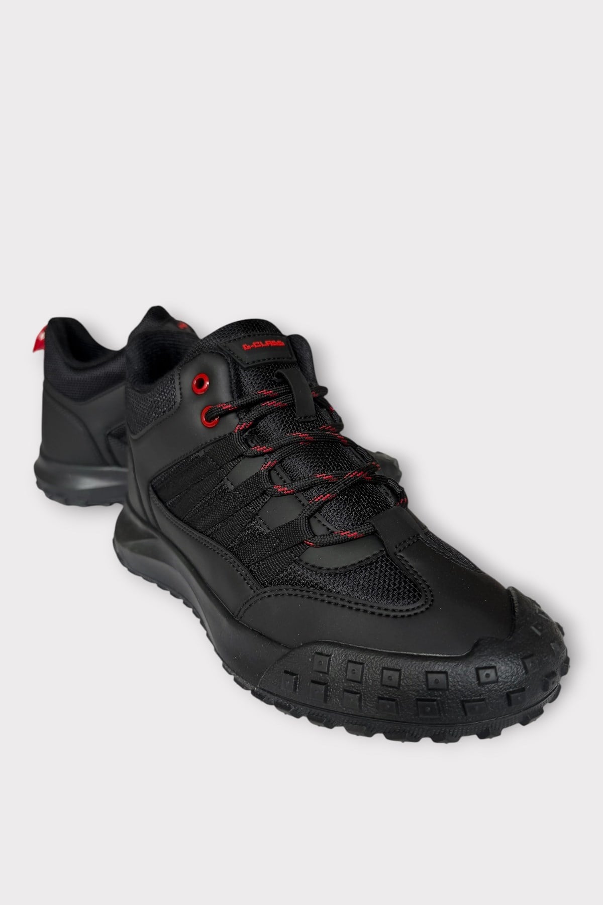 Erkek Su ve Soğuğa Dayanıklı Trekking Outdoor Bot SİYAH - KIRMIZI