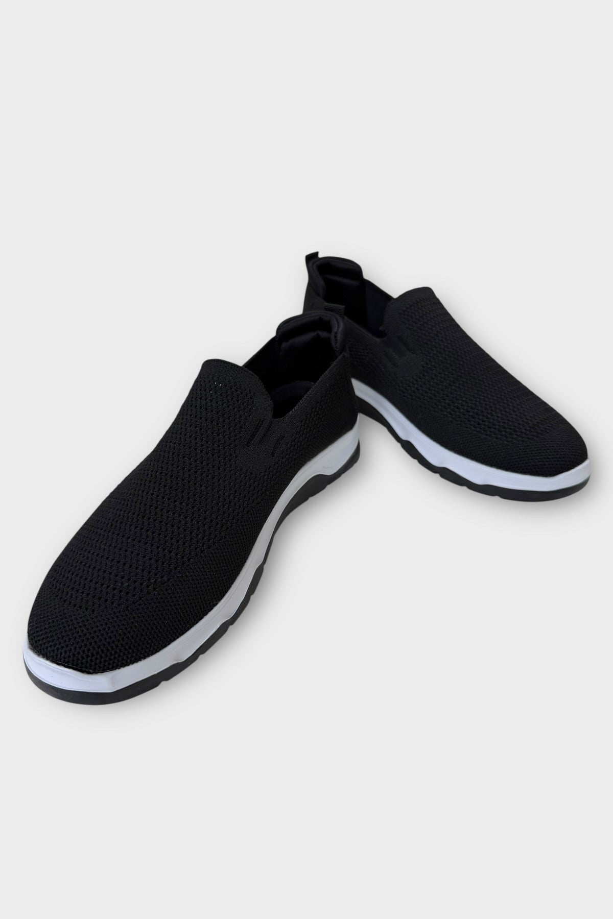 Erkek Triko Aqua Spor Ayakkabı SİYAH BEYAZ