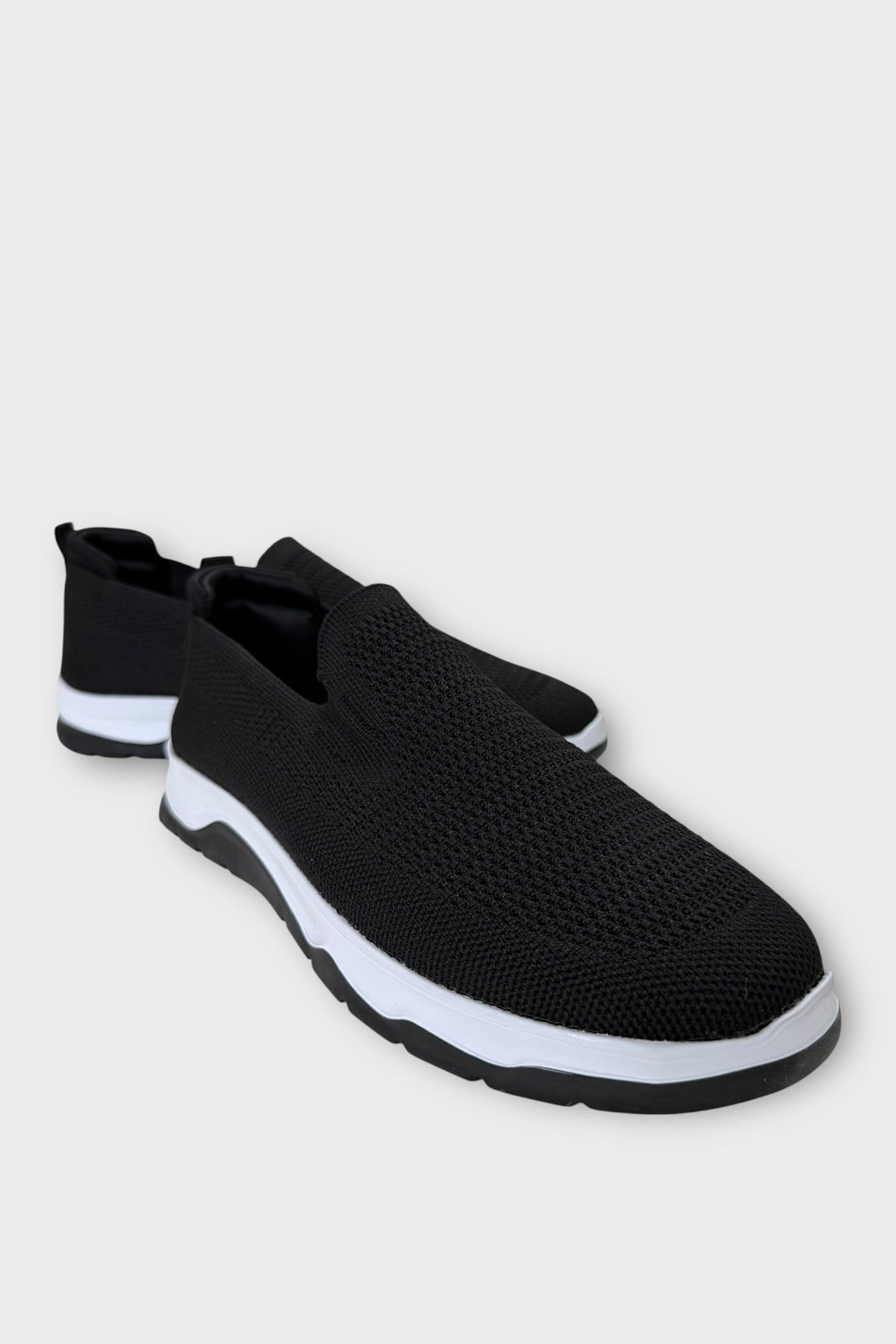 Erkek Triko Aqua Spor Ayakkabı SİYAH BEYAZ