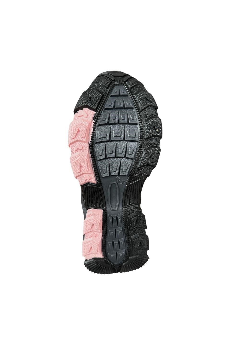 İçi Yünlü Cırtlı Soğuk Geçirmez Outdoor Çocuk Bot FÜME - PEMBE