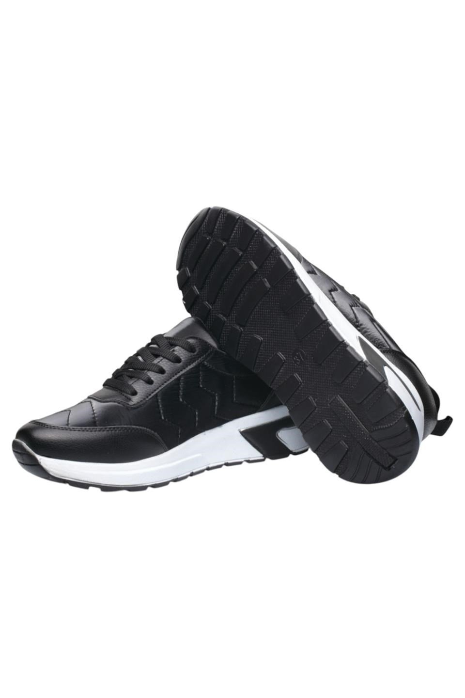 Kadın Rahat Comfort Taban Spor Sneaker Ayakkabı SİYAH - BEYAZ