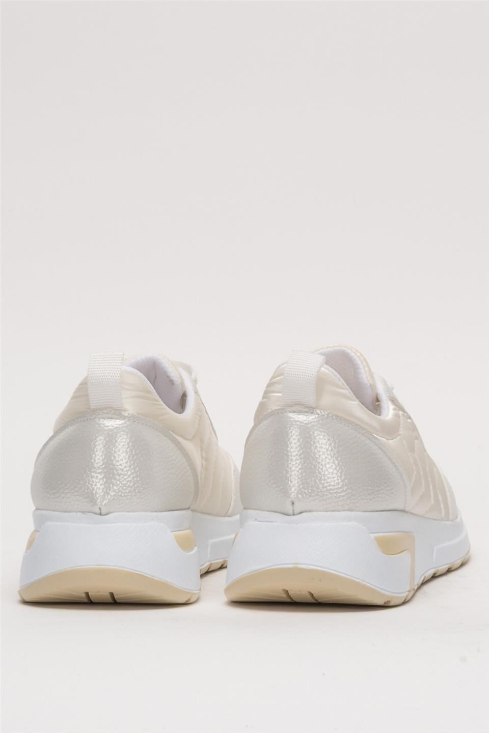 Kadın Rahat Comfort Taban Spor Sneaker Ayakkabı BEYAZ