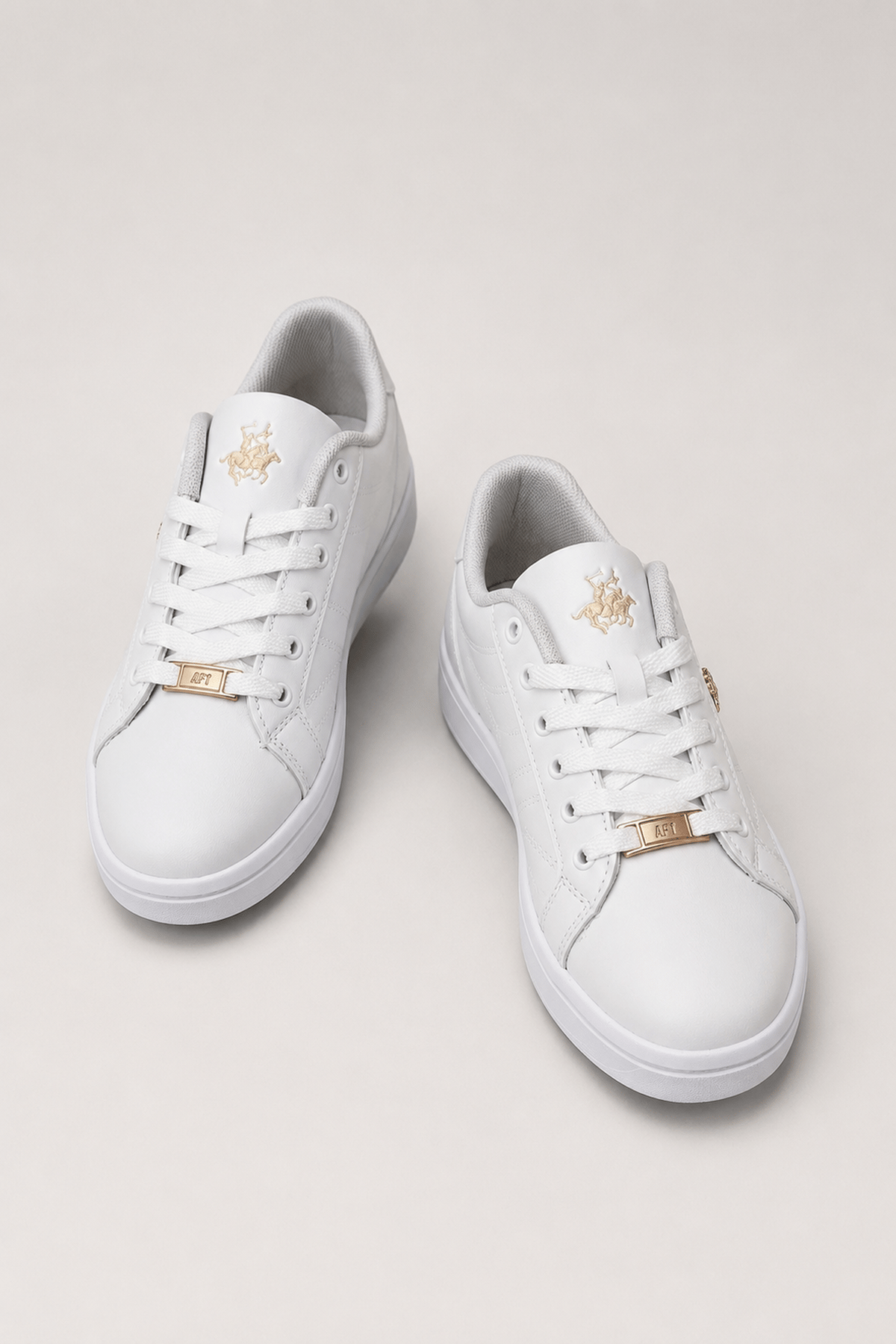 Kadın Sneaker Ayakkabı BEYAZ-ALTIN