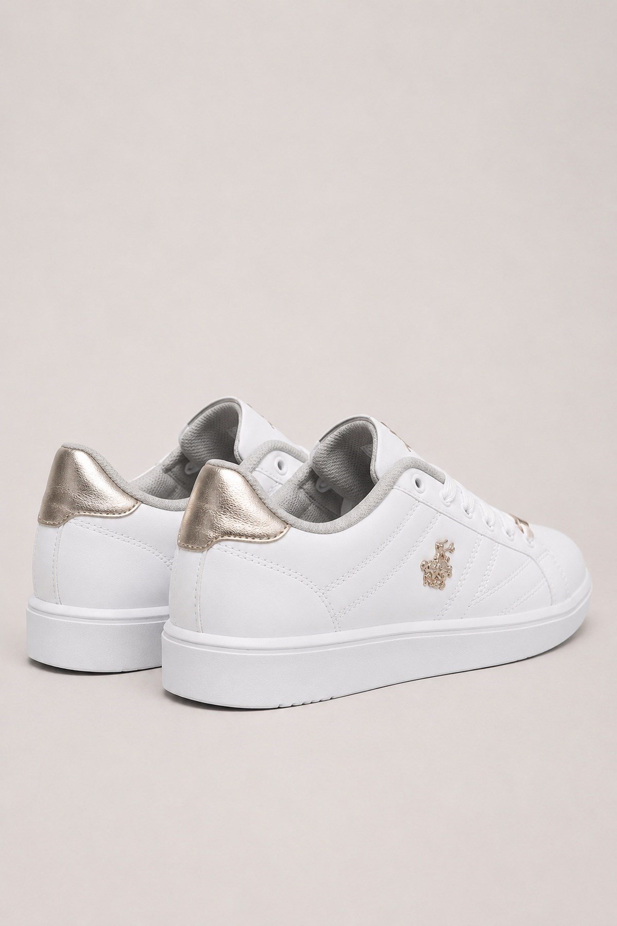 Kadın Sneaker Ayakkabı BEYAZ-ALTIN