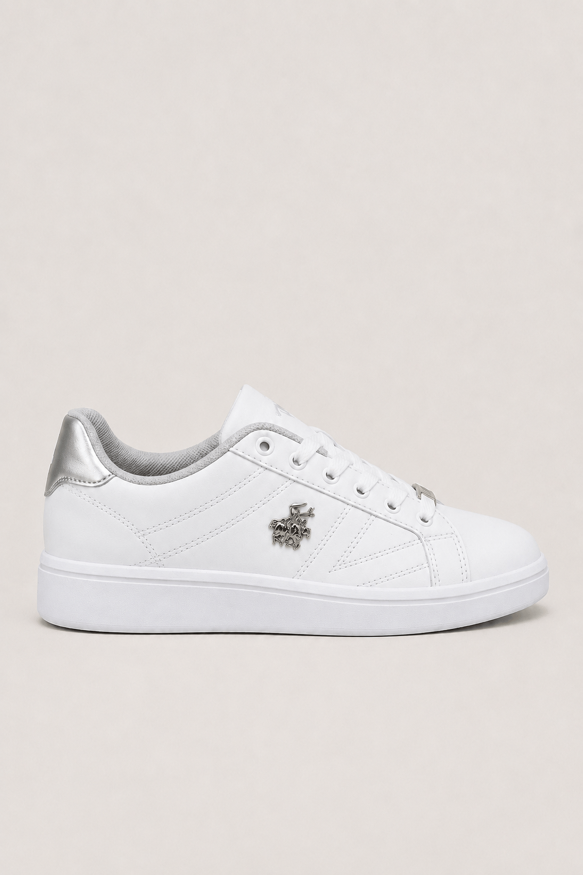 Kadın Sneaker Ayakkabı BEYAZ - GÜMÜŞ