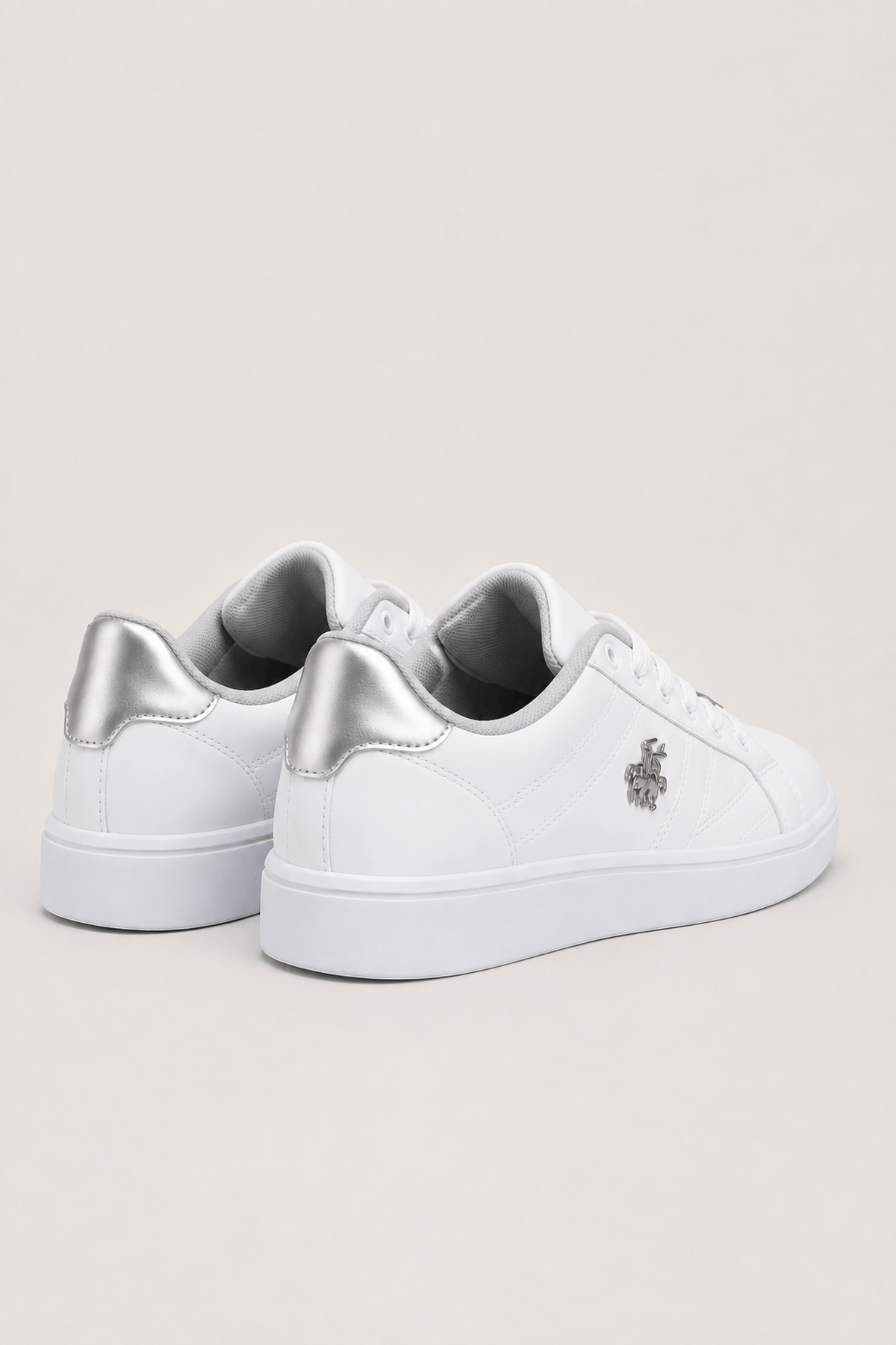 Kadın Sneaker Ayakkabı BEYAZ - GÜMÜŞ