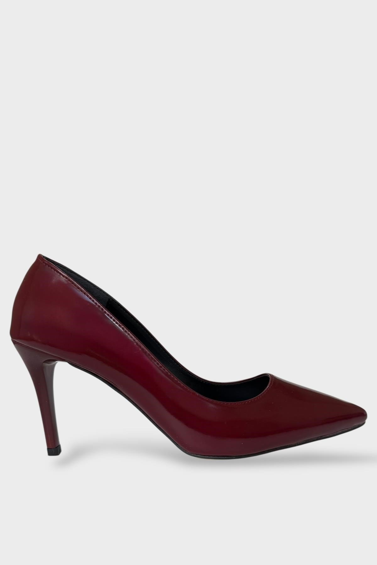 Klasik KadınTopuklu Ayakkabı (8cm) BORDO