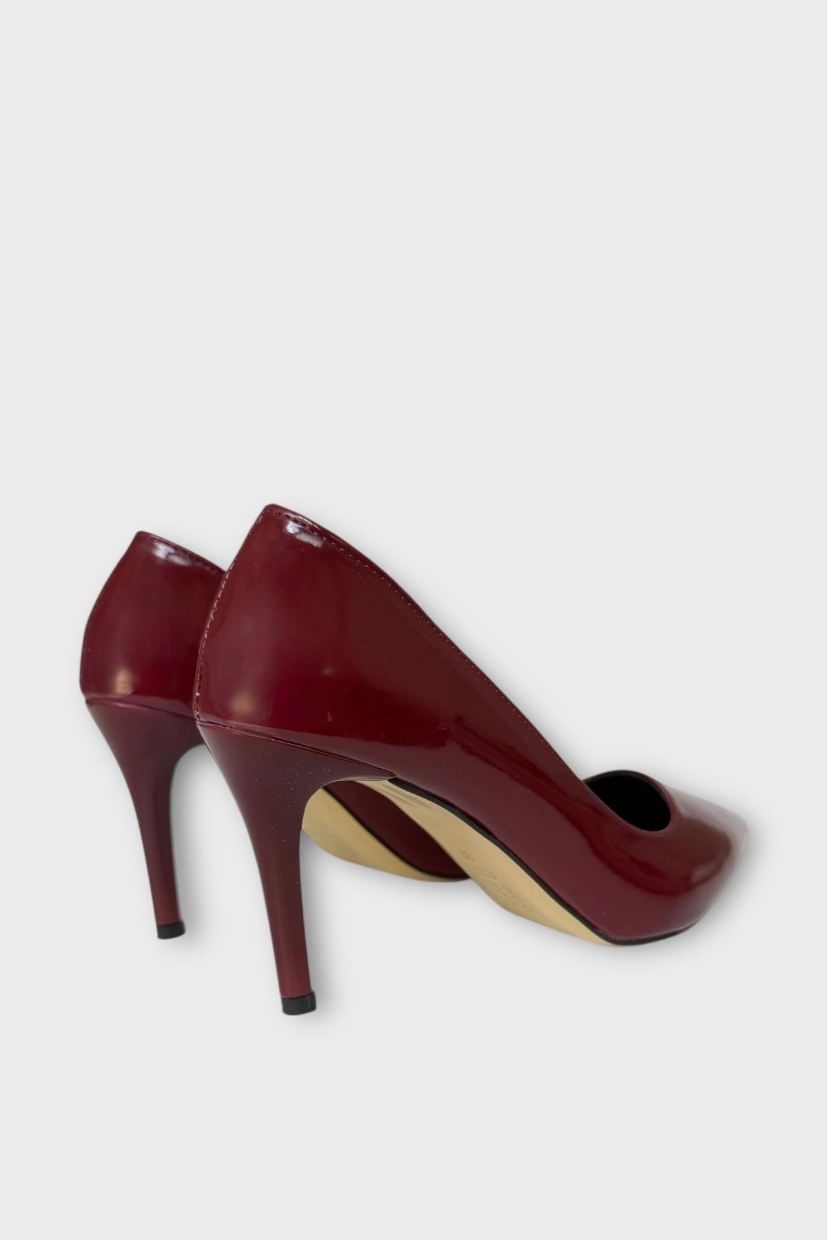 Klasik KadınTopuklu Ayakkabı (8cm) BORDO