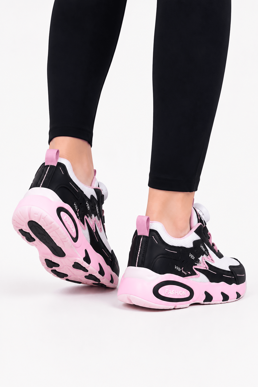 Mekanizmalı Çocuk Spor Ayakkabı BEYAZ-PEMBE