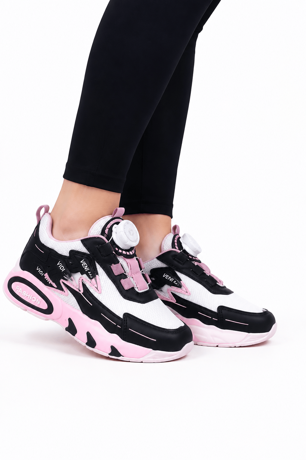 Mekanizmalı Çocuk Spor Ayakkabı BEYAZ-PEMBE