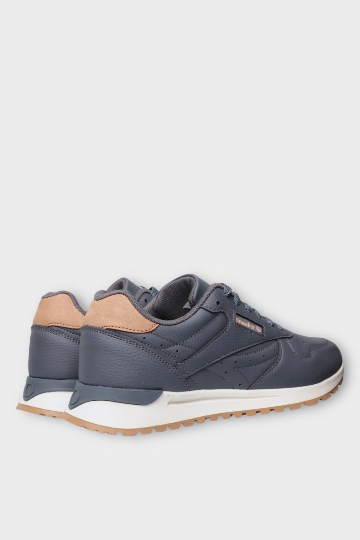 Ortopedik Cilt Sneaker Unisex Spor Ayakkabı FÜME