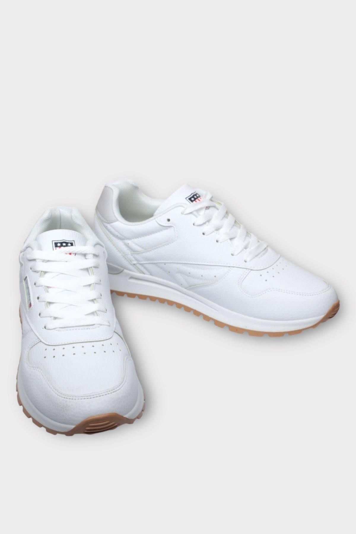 Ortopedik Cilt Sneaker Unisex Spor Ayakkabı BEYAZ