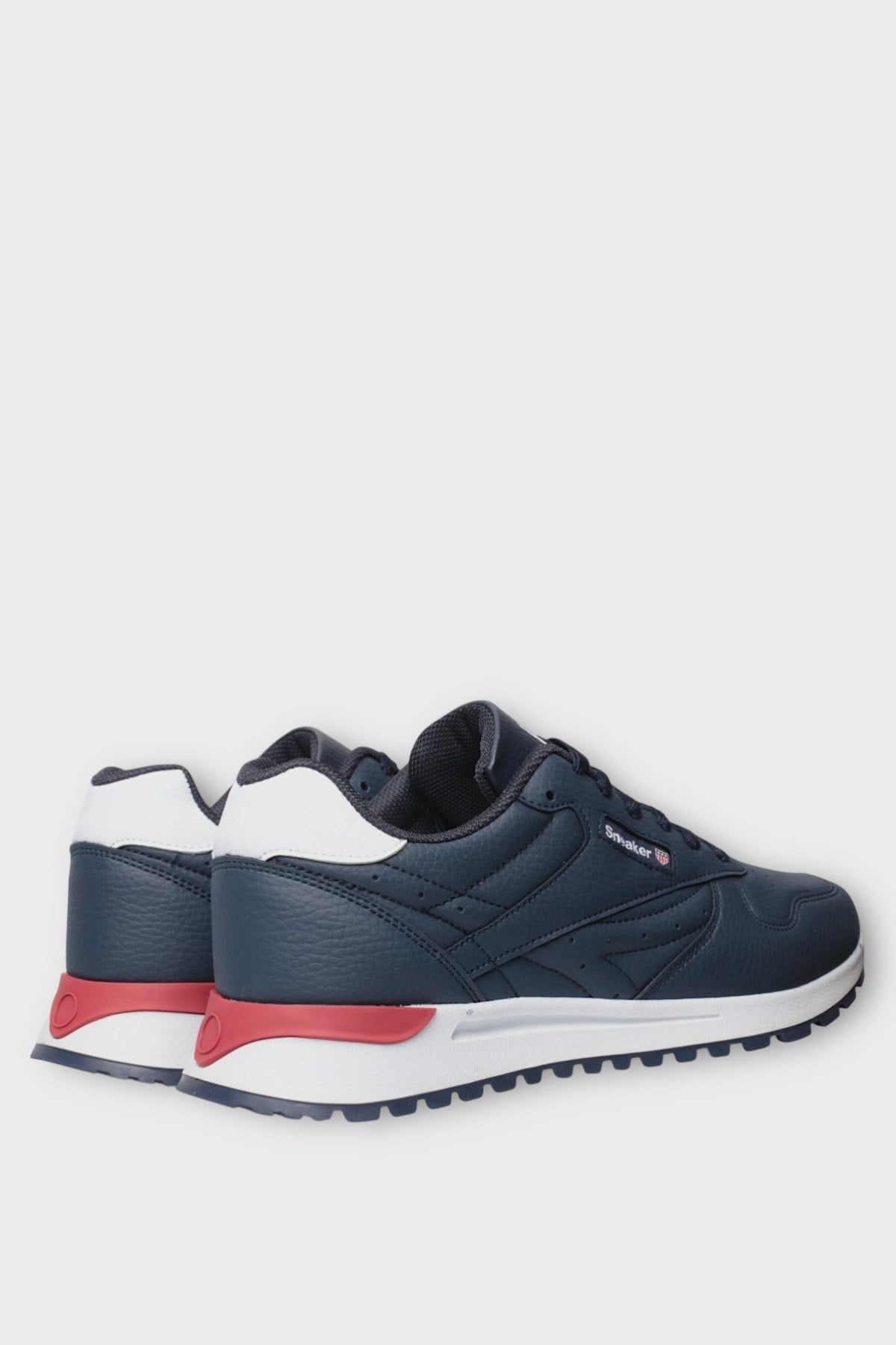 Ortopedik Cilt Sneaker Unisex Spor Ayakkabı LACİVERT