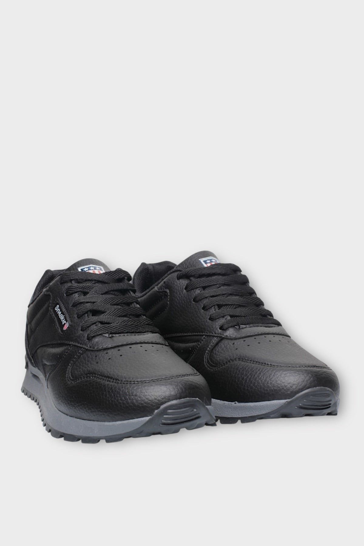 Ortopedik Cilt Sneaker Unisex Spor Ayakkabı SİYAH
