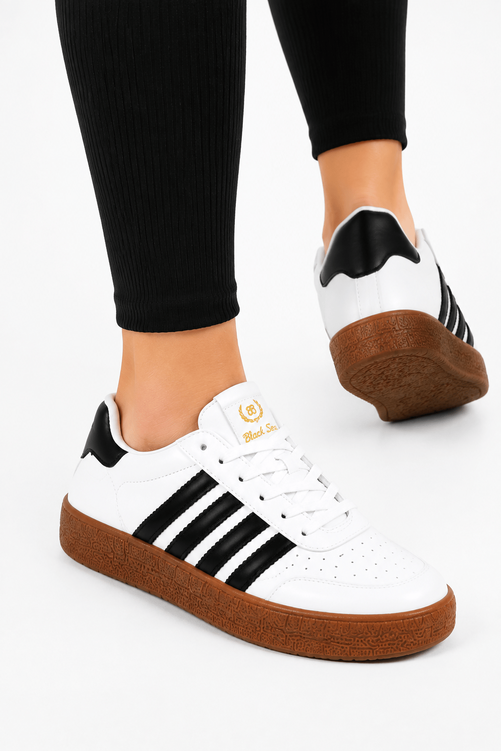 Rahat Unisex Spor Ayakkabı BEYAZ-SİYAH