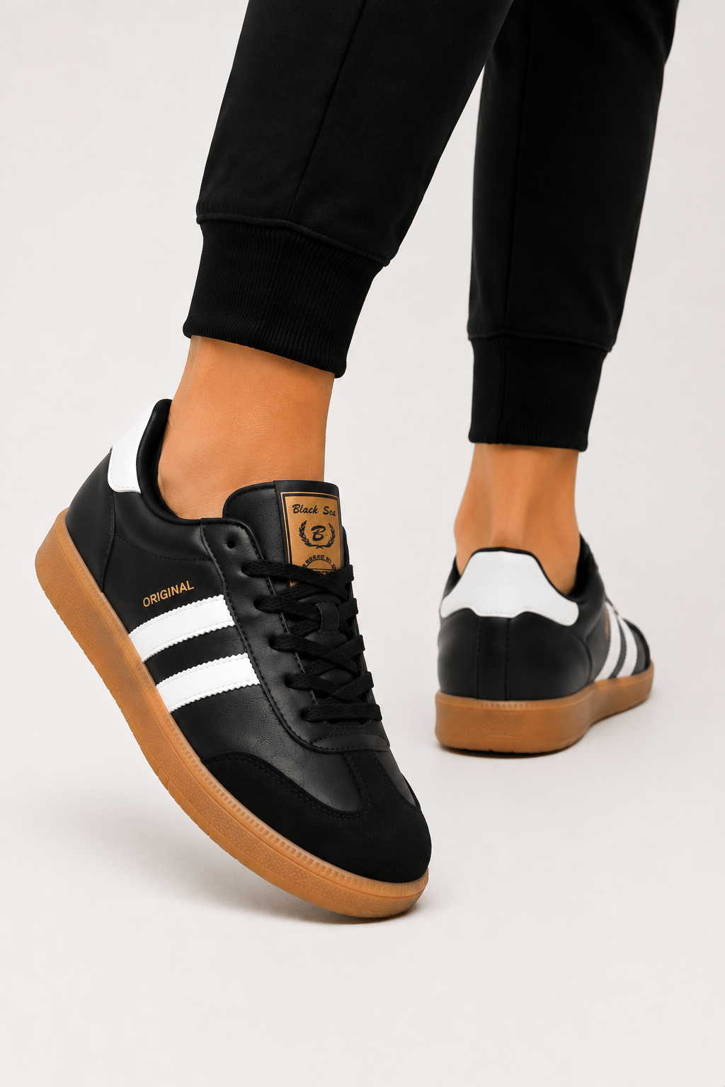 Rahat Unisex Spor Ayakkabı SİYAH - BEYAZ