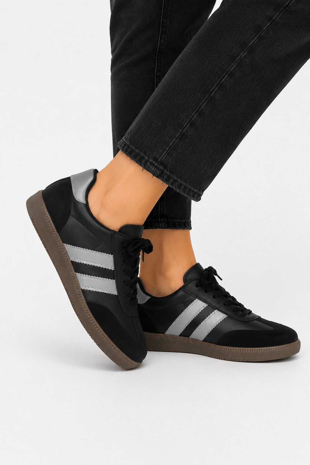 Rahat Unisex Spor Ayakkabı SİYAH-FÜME