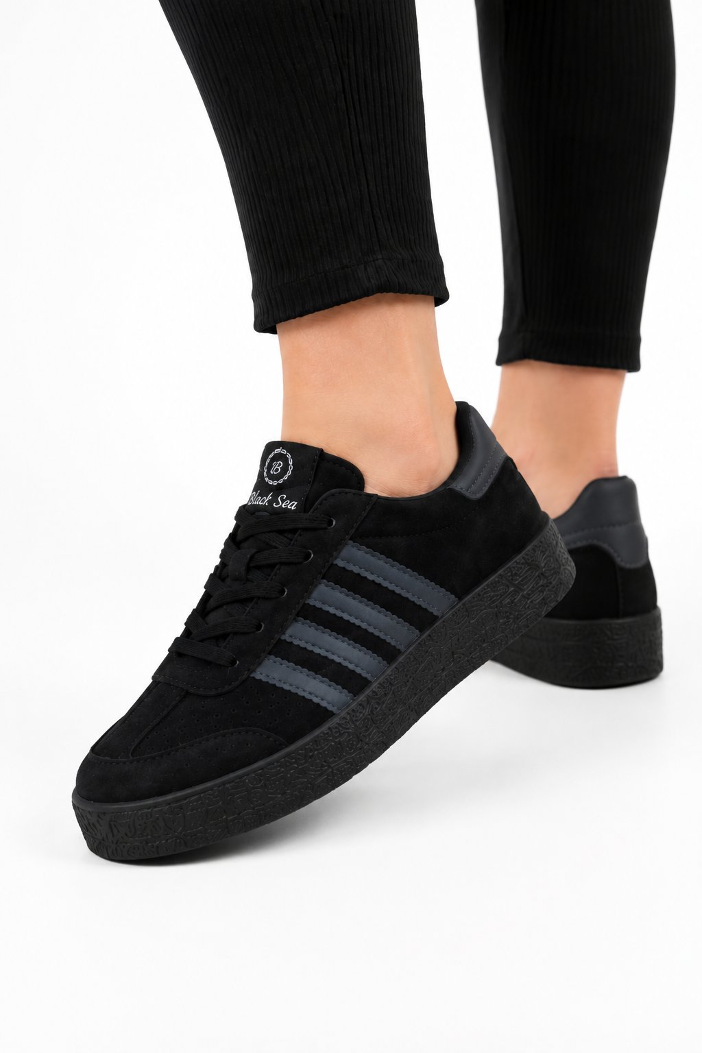 Rahat Unisex Spor Ayakkabı SİYAH-FÜME