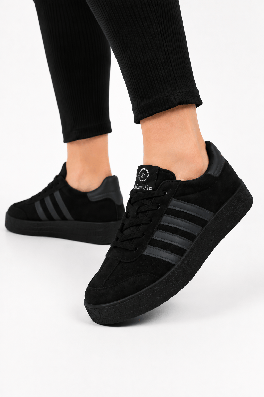 Rahat Unisex Spor Ayakkabı SİYAH-FÜME
