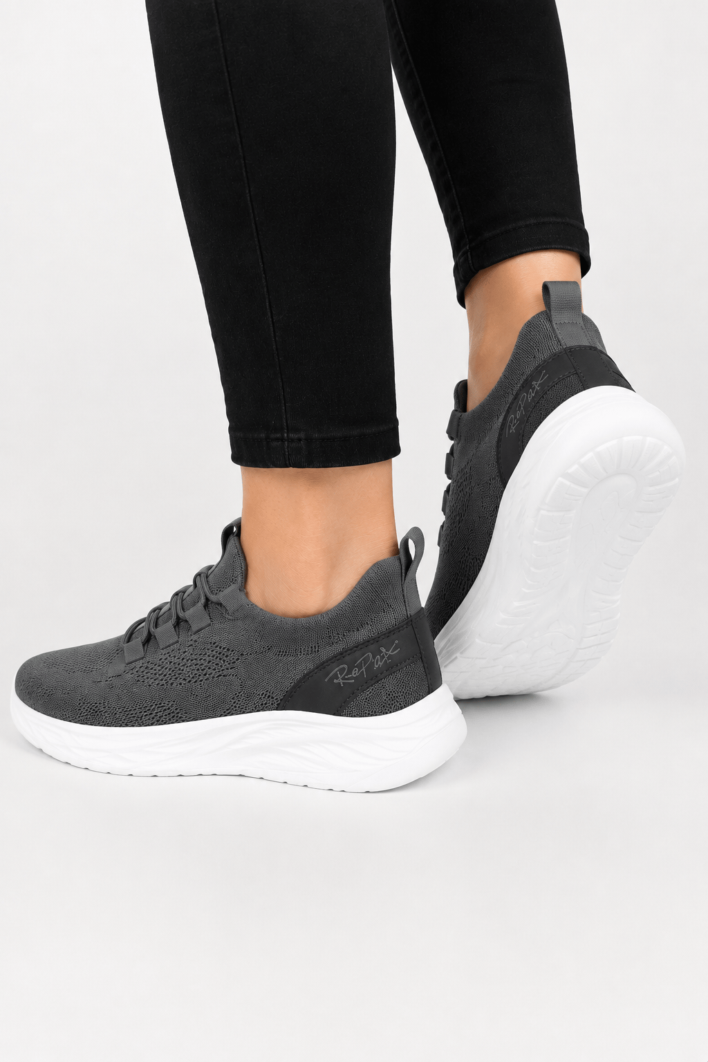 Triko Faylon Taban Unisex Spor Ayakkabı FÜME