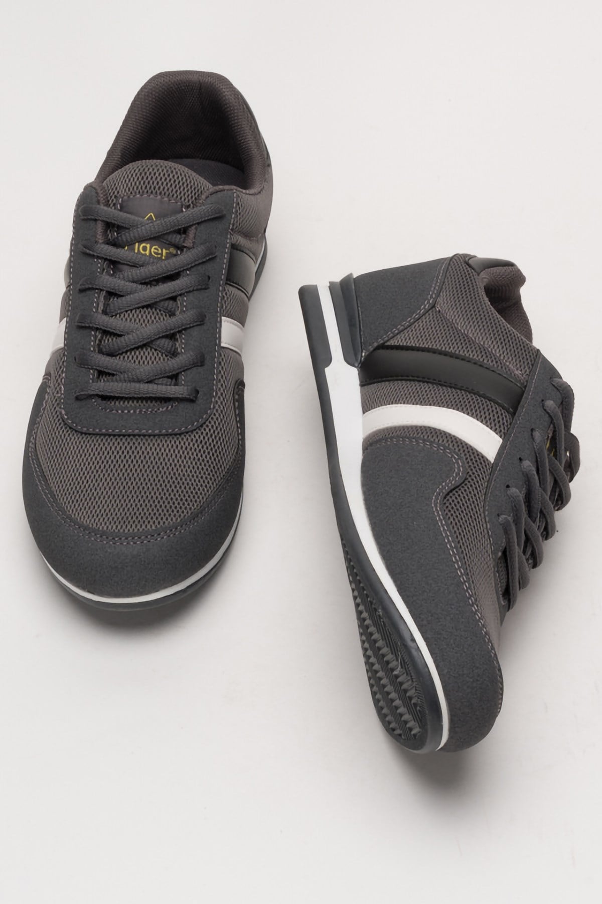 Unisex Airfile İnce Taban Spor Ayakkabı FÜME - SİYAH
