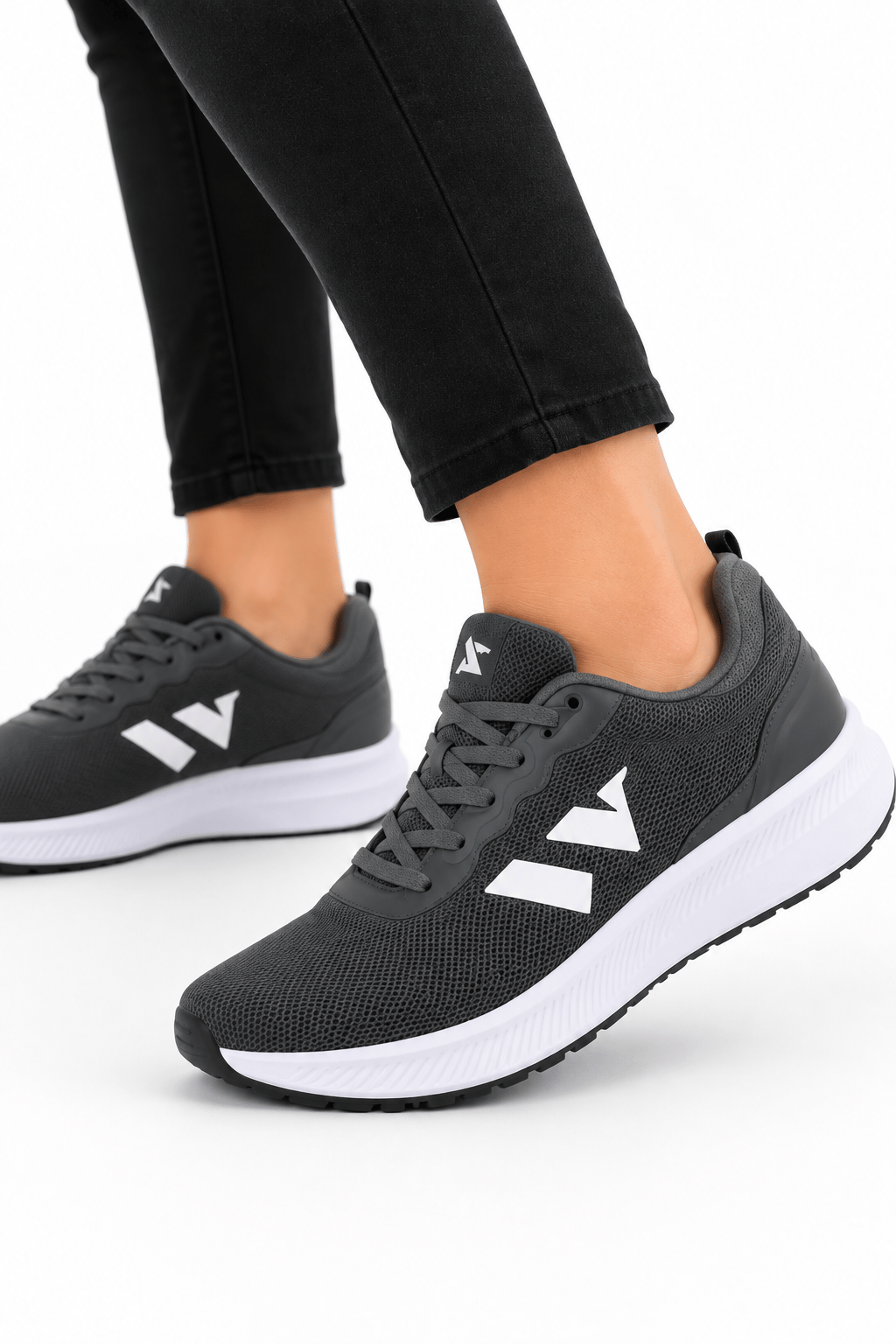 Unisex Airfile Poli Taban Spor Ayakkabı FÜME
