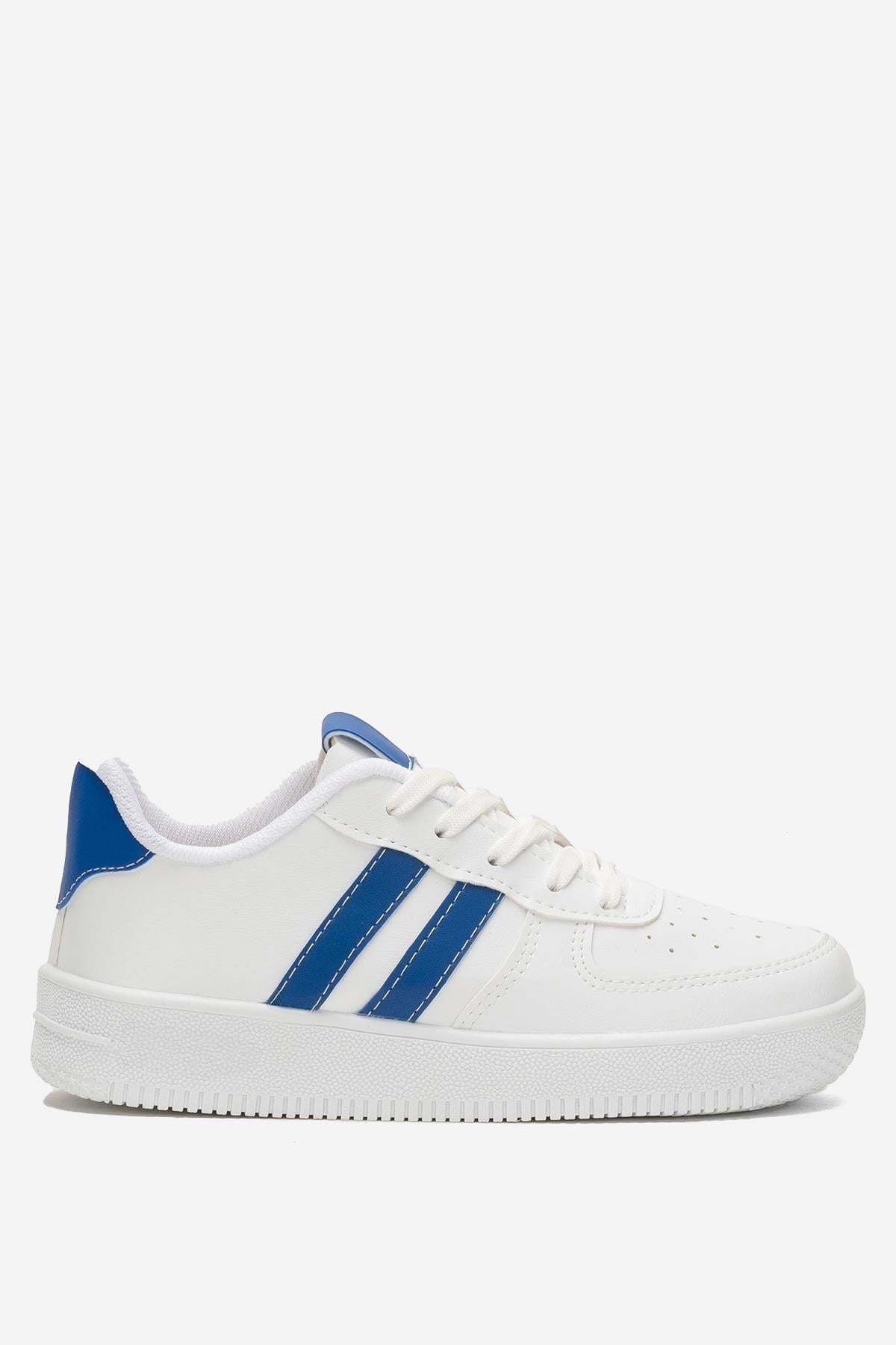 Unisex Bağcıklı Spor Sneaker Ayakkabı BEYAZ - SAKS