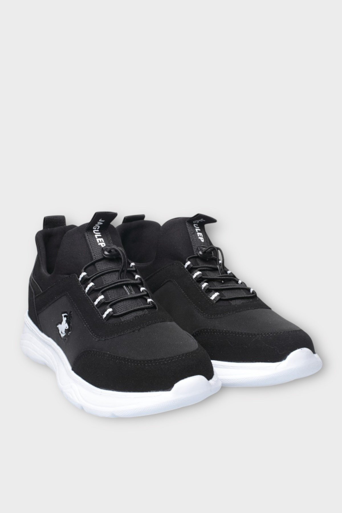 Unisex Cilt Rahat Snekaer Spor Ayakkabı SİYAH - BEYAZ