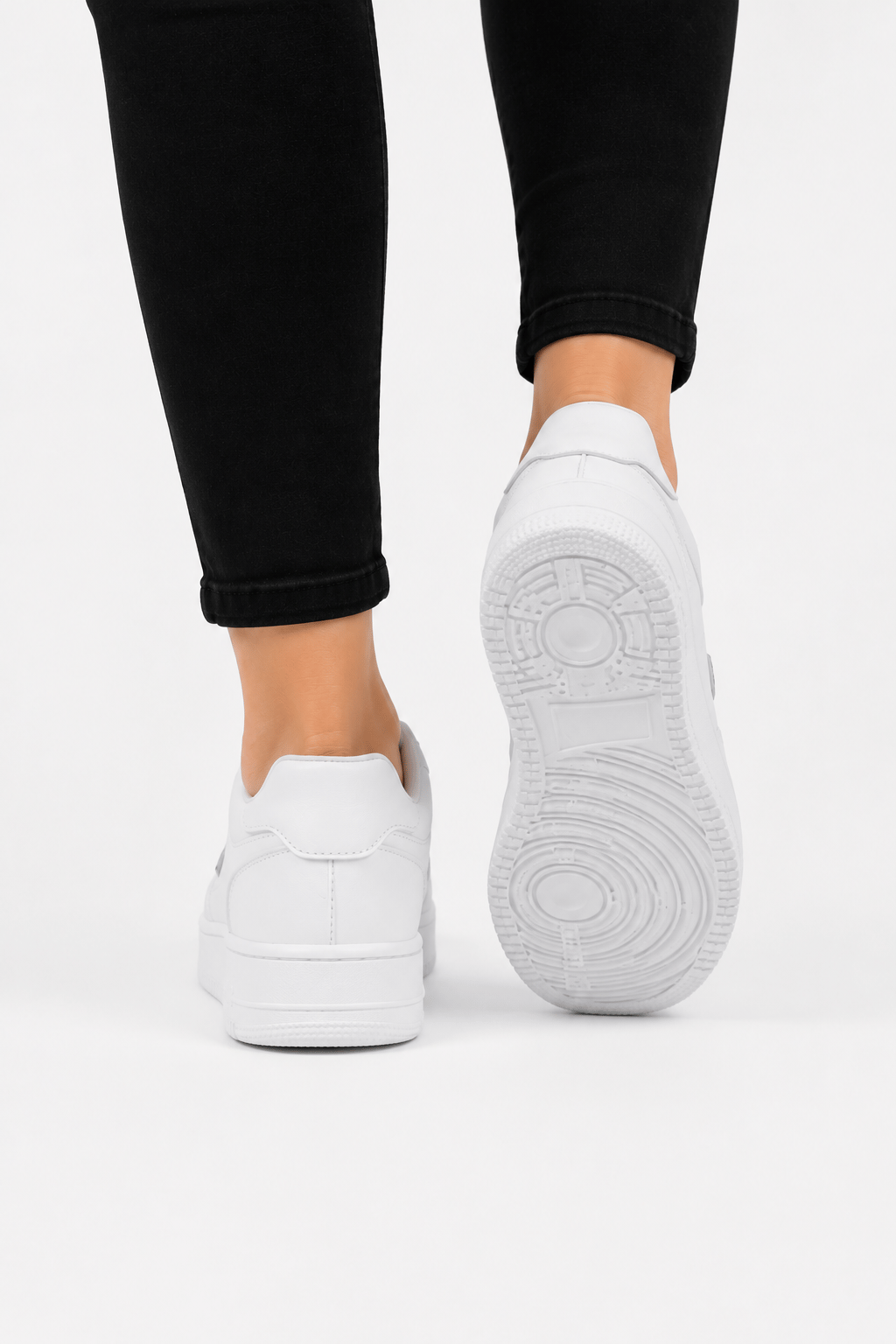 Unisex Cilt Sneaker Ayakkabı BEYAZ